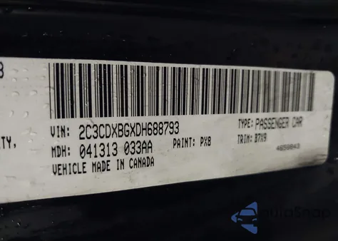 2013 Dodge Charger Se from USA, damaged, VIN 2C3CDXBGXDH688793